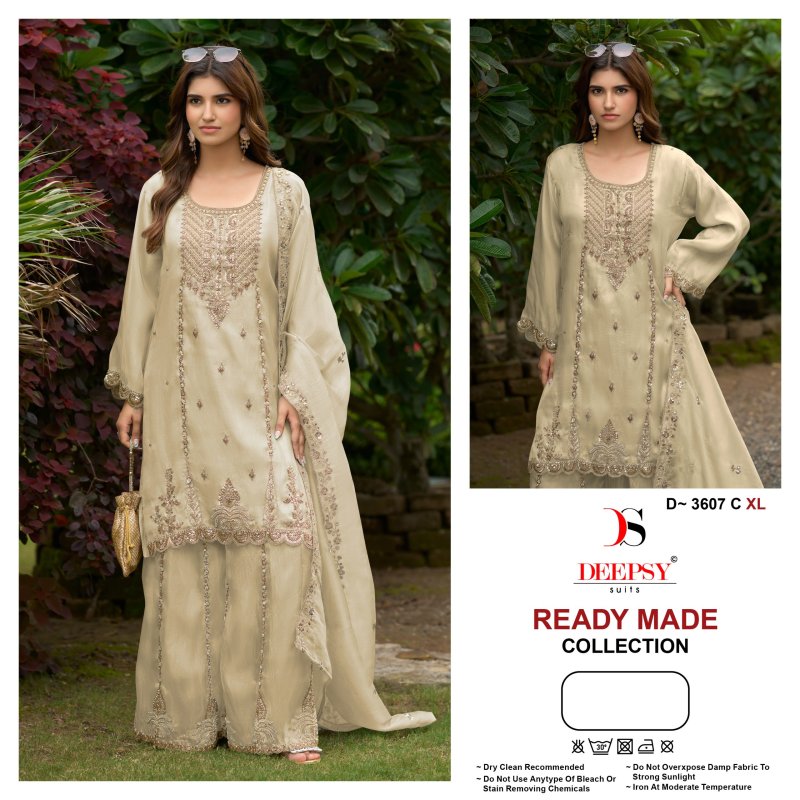 D 3607 A To D Deepsy Viscose Tissue Silk Pakistani Salwar Suits 